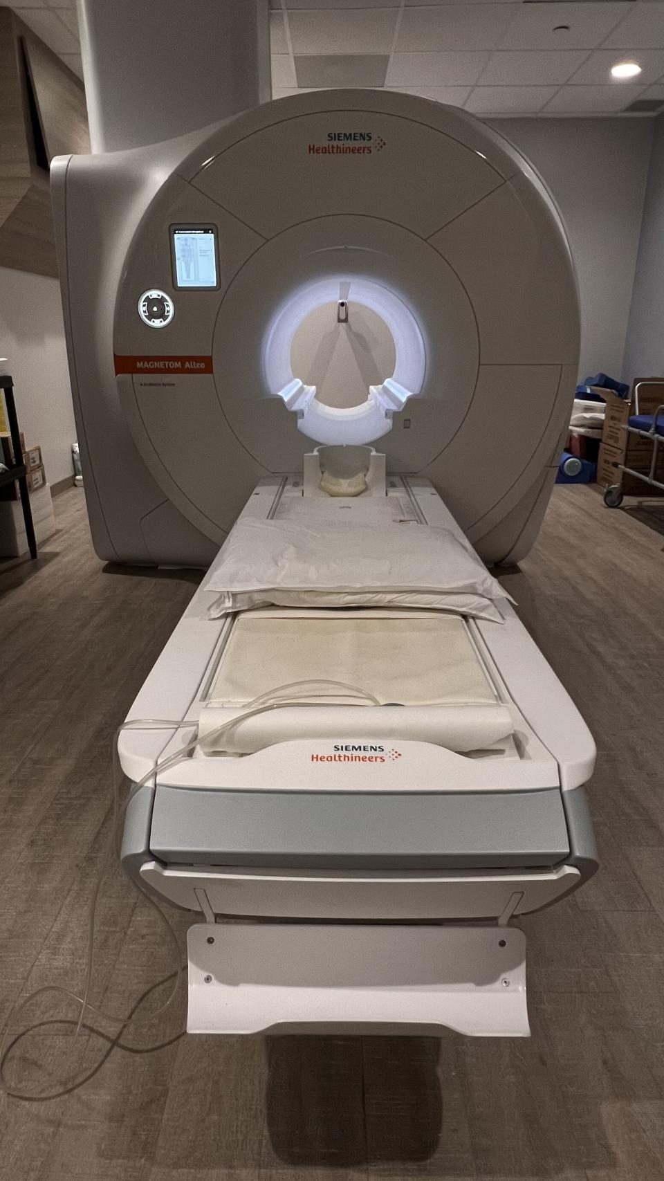 The machine is large and bright, helpful for those who are claustrophobic - like me. (Photo via Whole Body MRI) 