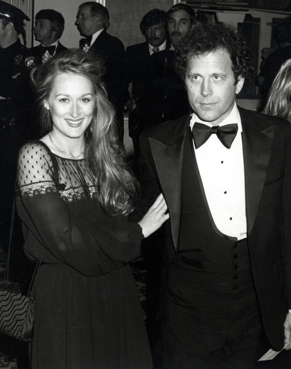 Streep, with husband Don Gummer, wore this black dress with lace detailing to the 51st Academy Awards, when she was nominated for her supporting role in "The Deer Hunter." The actress <a href="https://twitter.com/opfavestyles/status/835957632846422016" target="_blank">wore the timeless dress again 30 years later</a> to the BAFTAs, and looked just as beautiful as she did the first time.