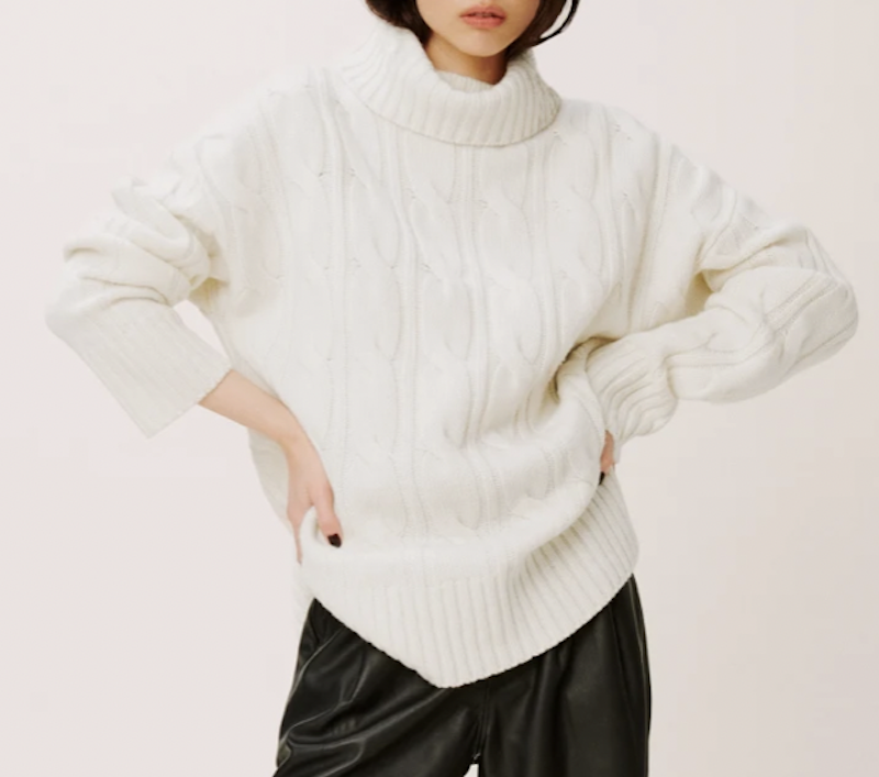 14) Siro Regenerative Wool Cable Sweater