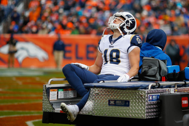 Rams WR Cooper Kupp carted off after horse-collar tackle, but returns after  halftime