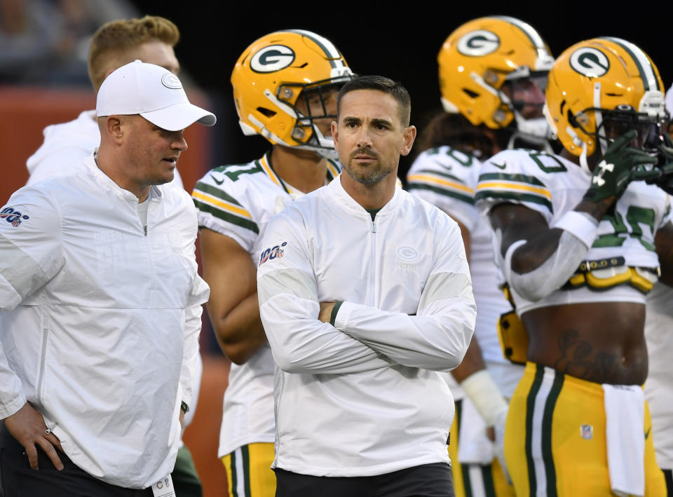 Matt LaFleur's hopeless challenge against the Bears is the type of play critics of the pass interference replay rule have in their crosshairs. (Reuters)