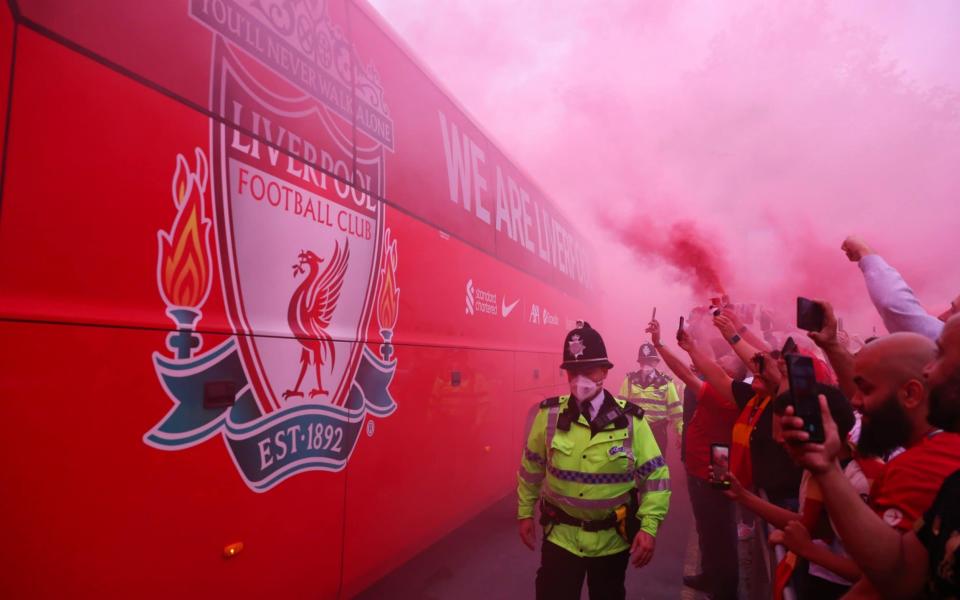 Liverpool team bus arrives - Alex Livesey/Getty Images