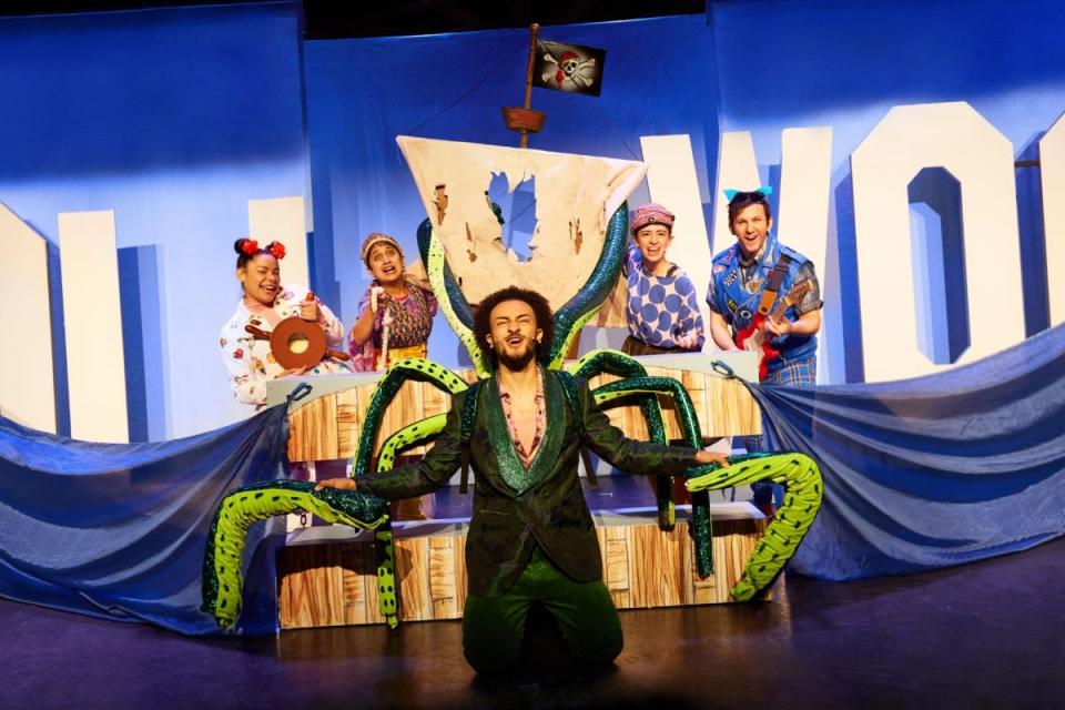 A scene from the play, "Pete the Cat's Big Hollywood Adventure," which will be performed at Mountain Playhouse's temporary home at the Pasquerilla Performing Arts Center at the University of Pittsburgh at Johnstown.