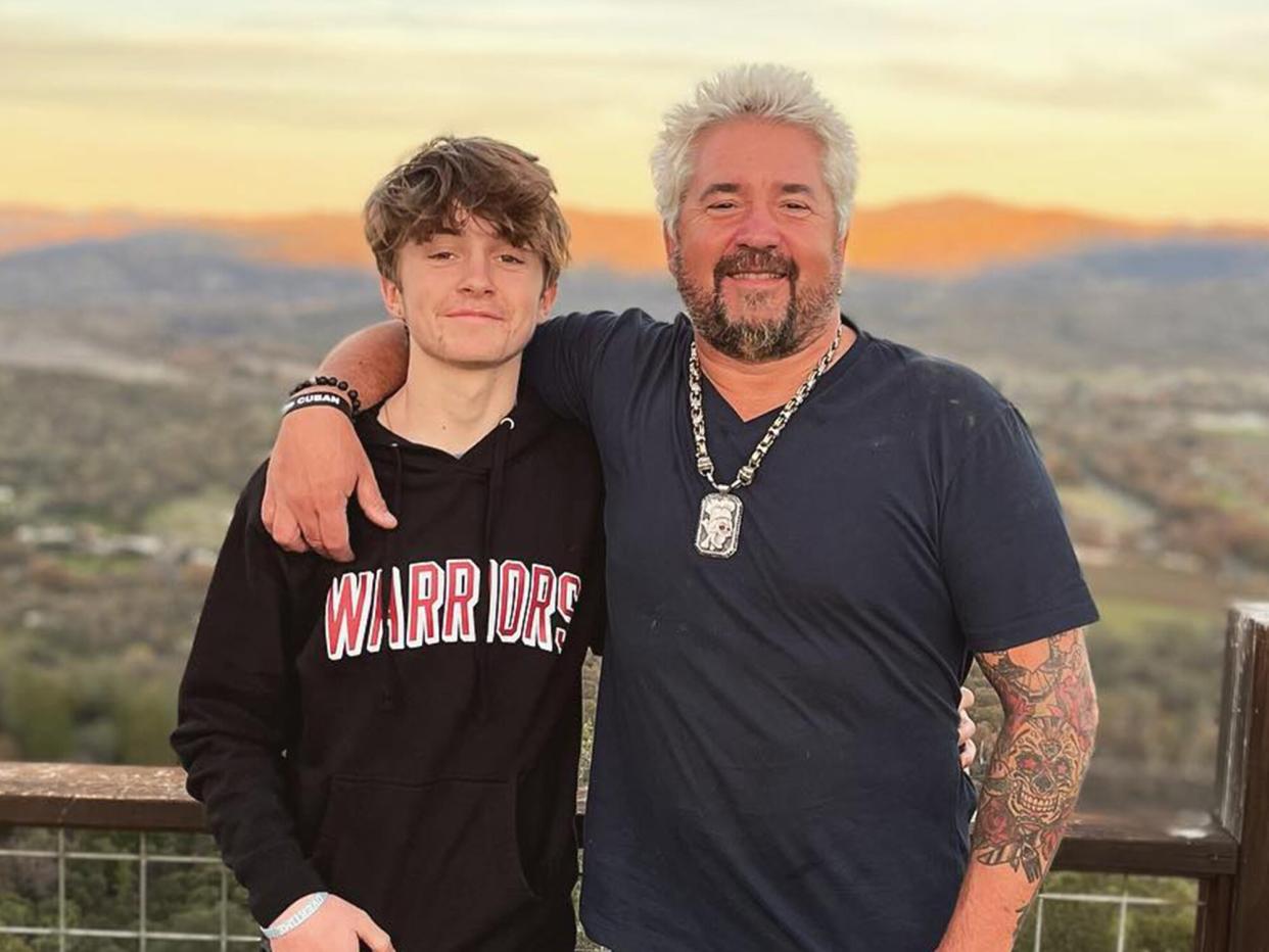 Guy Fieri and Ryder