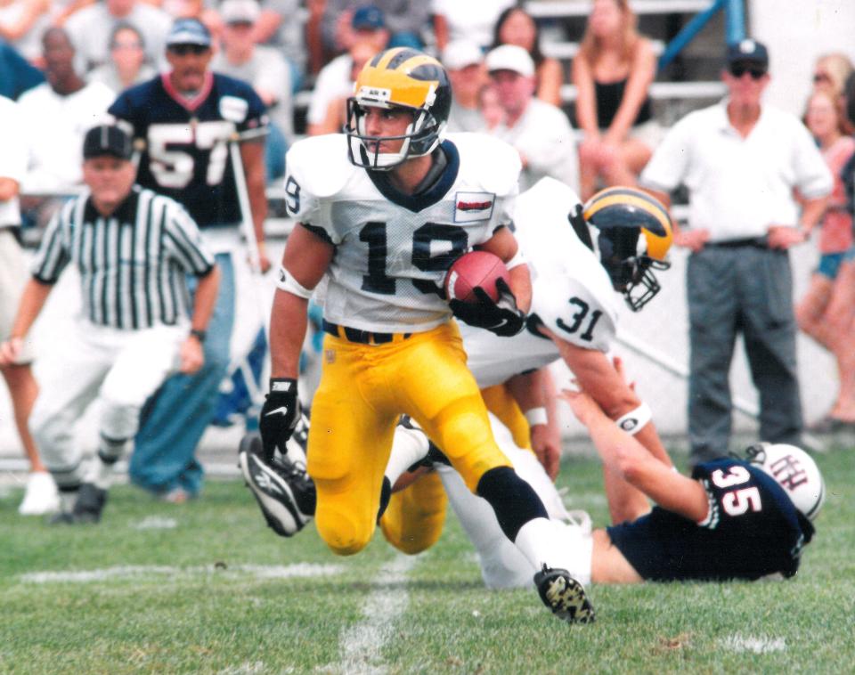 Delaware wide receiver Eddie Conti