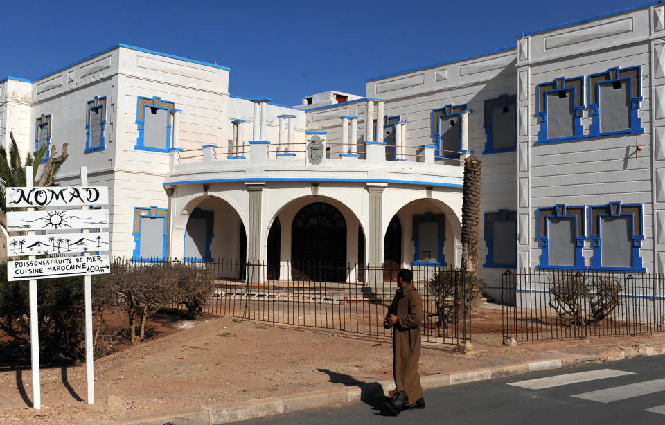 Antiguo consulado espa&#xf1;ol en Sidi Ifni. (FADEL SENNA/AFP via Getty Images)