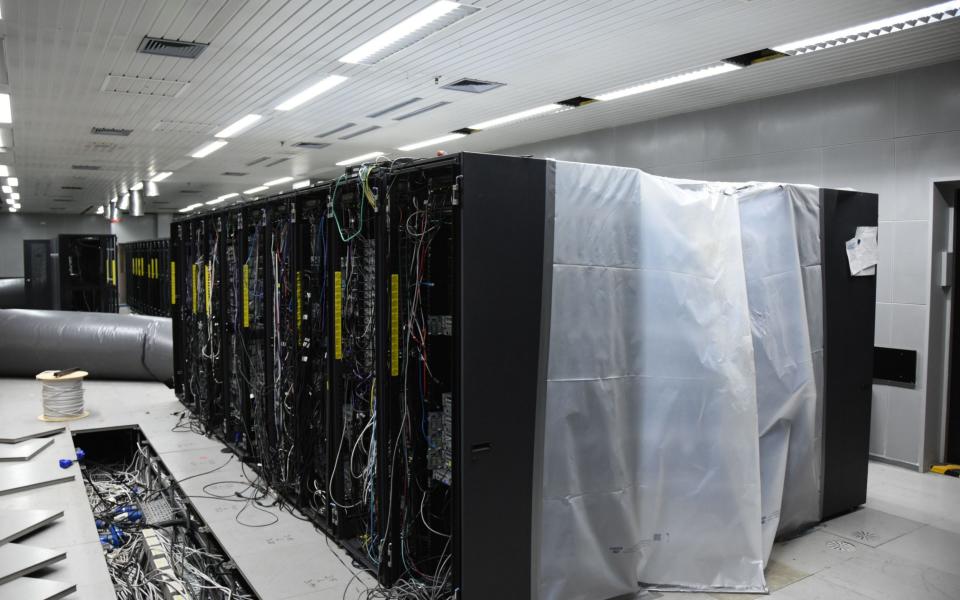 Racks of servers were installed on several levels of the bunker complex - Shutterstock