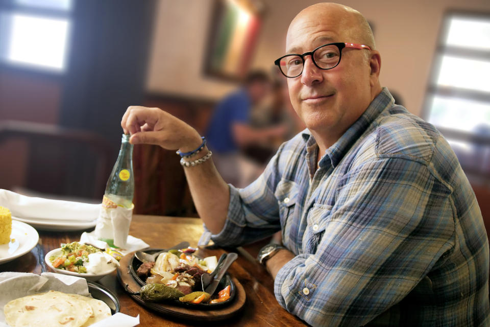 This year, Zimmern tells Yahoo Life his Thanksgiving will be a much smaller affair due to the pandemic. (Photo: Travel Channel)