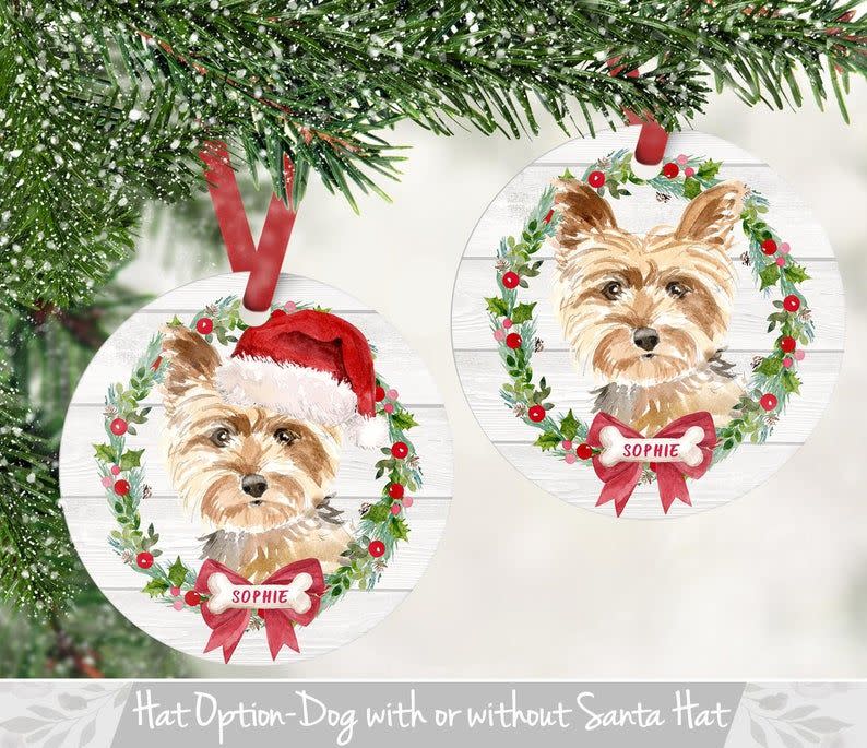 Custom Dog Ornament