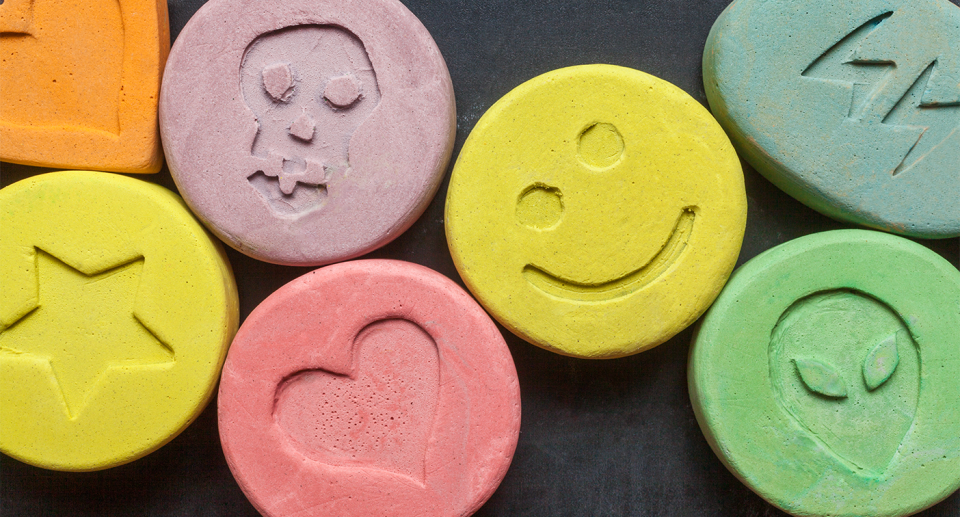 MDMA pills. 