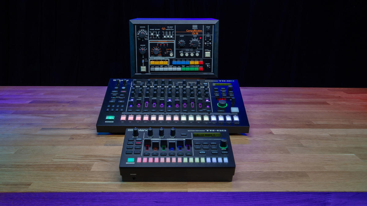 Roland provides CR-78 percussion and 808 bass to the TR-8S and TR-6S drum machines