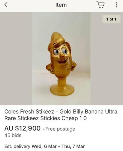 One Stikee was listed on eBay for almost $13,000. Source: Facebook