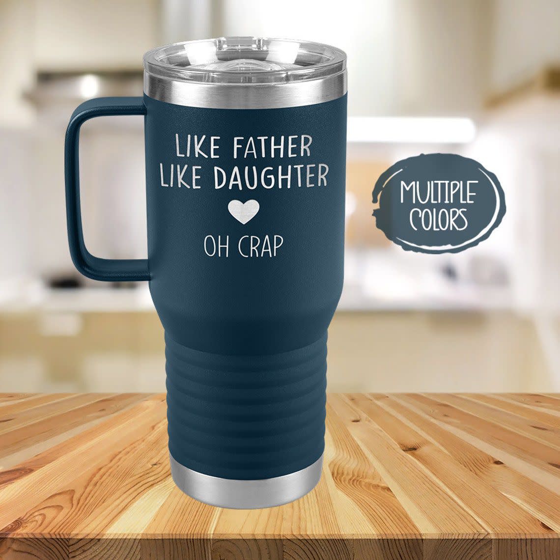 'Like Father Like Daughter Oh Crap Travel' Mug