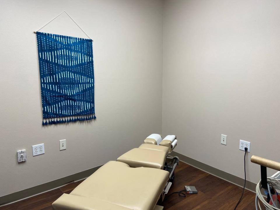 Chiropractic office at the Good Samaritan clinic.