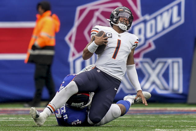 Chicago Bears defensive tackle Justin Jones (93) during an NFL football  preseason game against the Buffalo Bills, Saturday, Aug. 26, 2023, in  Chicago. (AP Photo/Melissa Tamez Stock Photo - Alamy