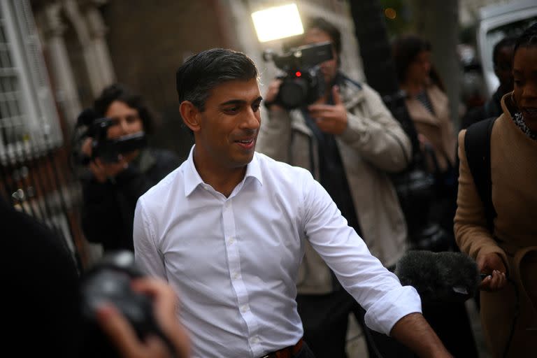 Rishi Sunak, hoy en Londres