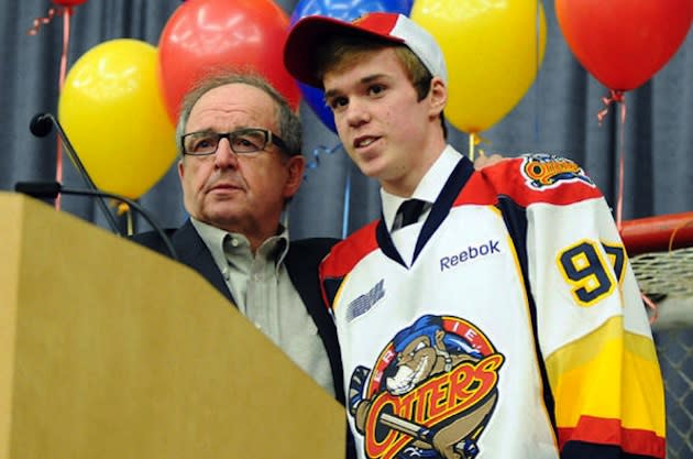 15-year-old Erie Otters superstar Connor McDavid, who signed a lucrative sponsorship deal with Reebok — AP