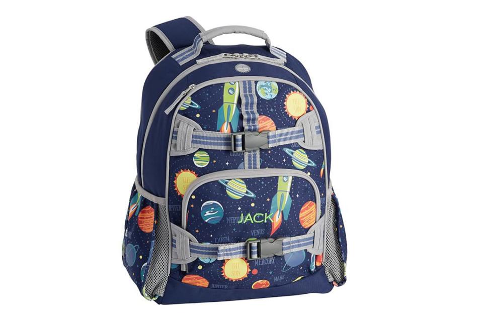 space ship themed kids backpack