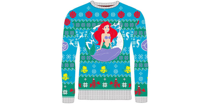 Little Mermaid Christmas Sweater (Credit: Merchoid)