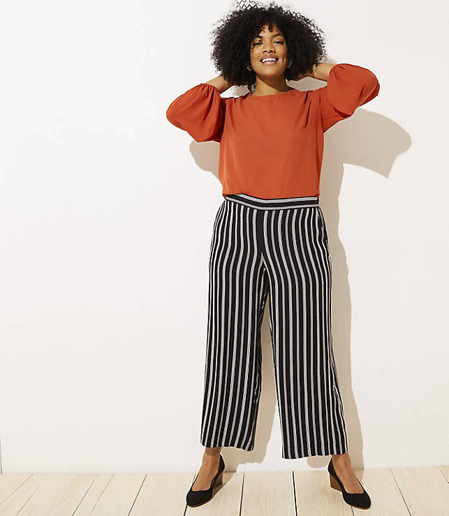 Normally $69.50, <strong><a href="https://fave.co/2WqKS0i" target="_blank" rel="noopener noreferrer">get them half off at Loft</a>.</strong>&lt;br&gt;<br /><strong>Sizes</strong>: XS to XL, or 14 to 26&lt;br&gt;<br />Regular, Plus