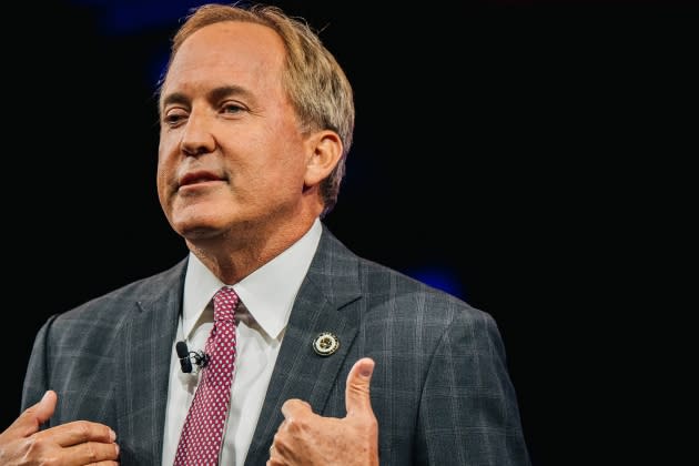 ken-paxton-lawsuit.jpg 2021 CPAC Conference Features Donald Trump And Conservative Luminaries - Credit: Brandon Bell/Getty Images