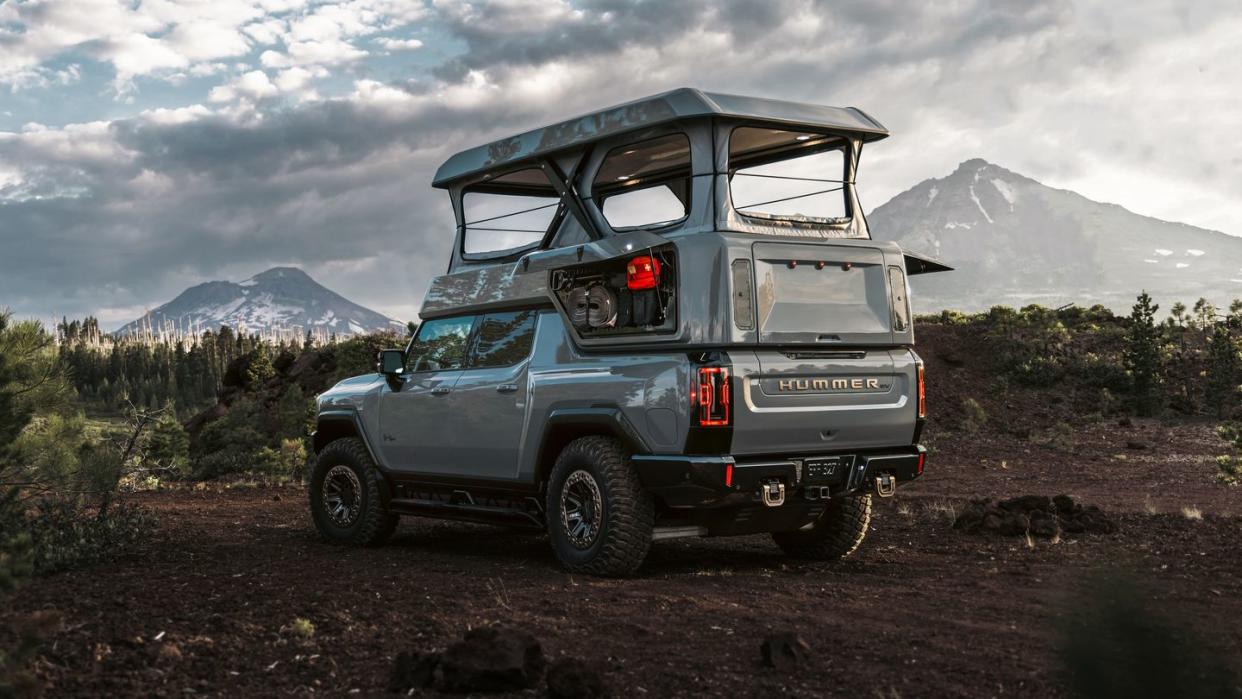 gmc hummer ev earthcruiser upfit package release photos