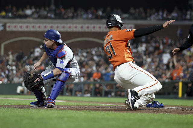 May 28, 2021: Los Angeles Dodgers catcher Will Smith (16) makes a throw to  second base during the game between the San Francisco Giants and the Los  Angeles Dodgers at Dodger Stadium