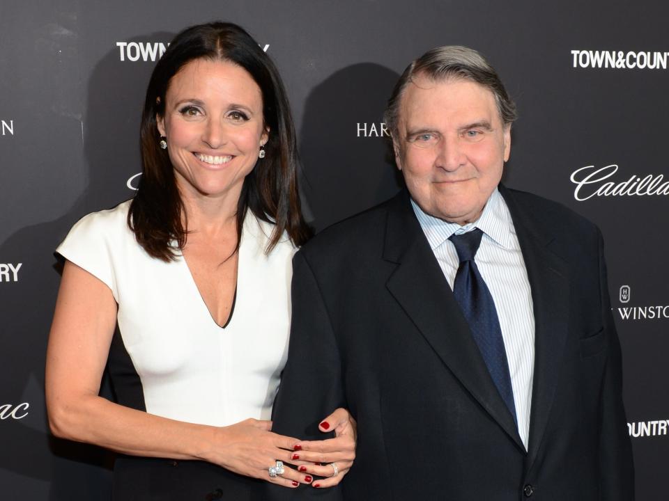 Julia Louis-Dreyfus and Gerard "William" Louis-Dreyfus in 2014.