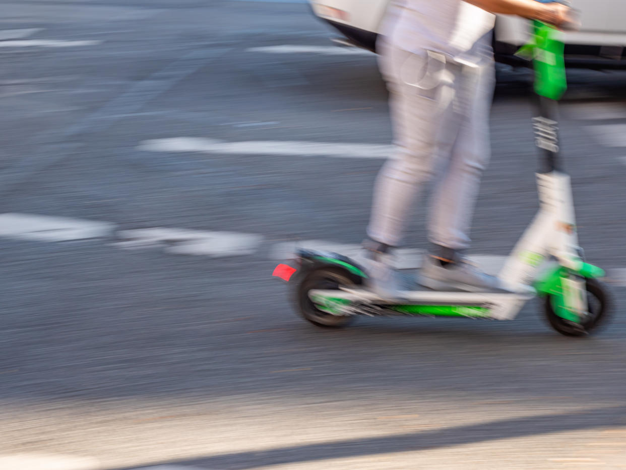 E-scooter Dangerous speed in the city