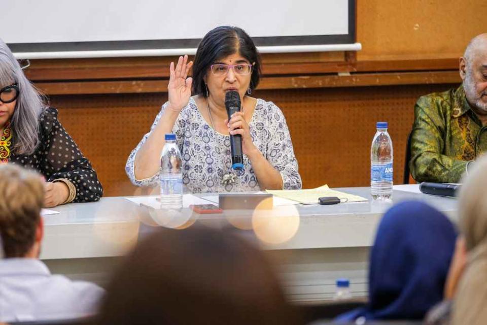 Datuk Ambiga Sreenevasan speaks during a forum in Kuala Lumpur January 18, 2020. ― Picture by Hari Anggara