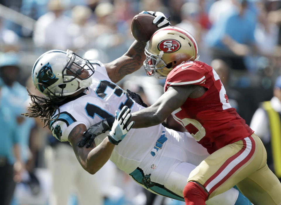 Kelvin Benjamin catches a pass