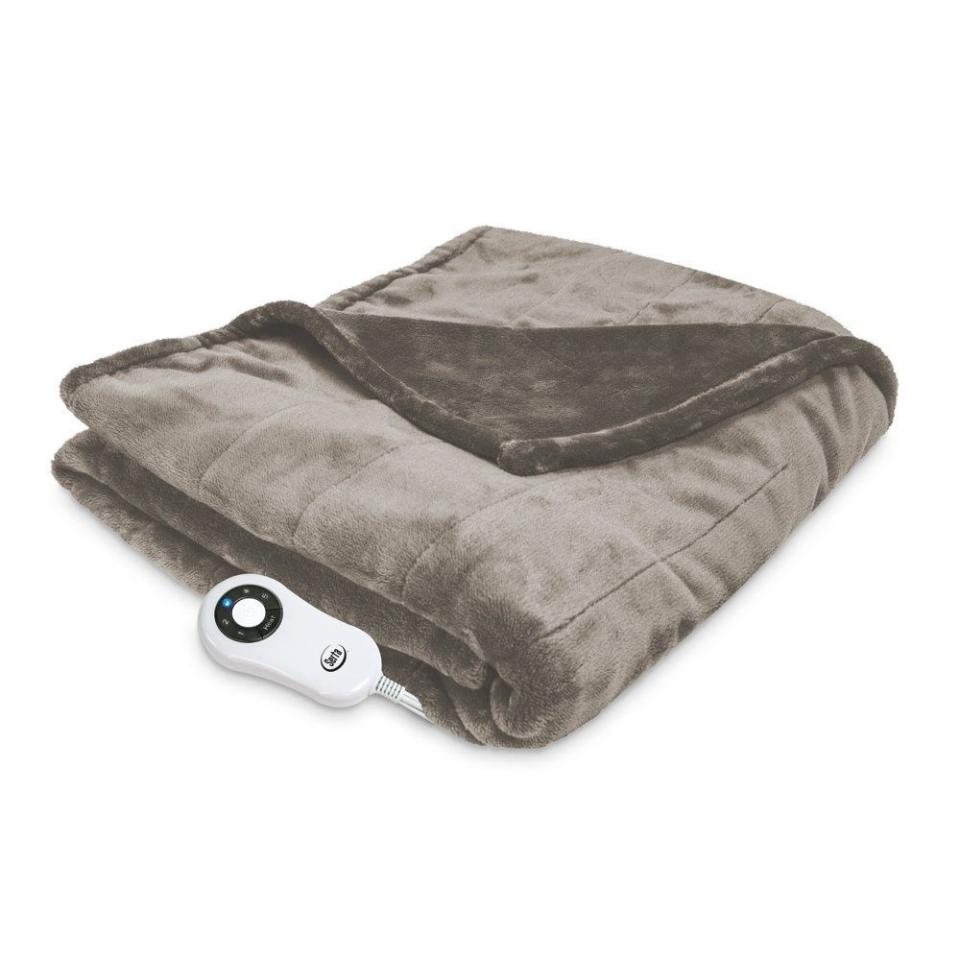 Serta Luxury Plush Electric Heated Throw