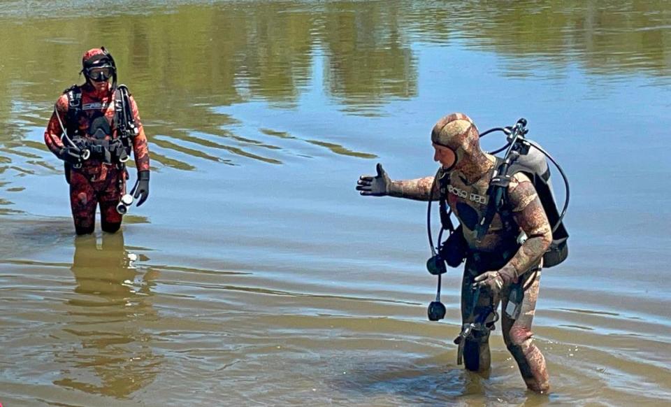 Divers continued searching for Brenda Duran on Saturday, May 11, 2024, in the San Joaquin River near Newman, California.