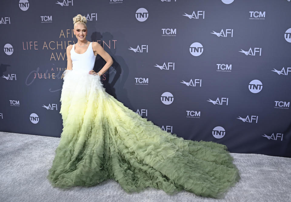 Gwen Stefani attends the 48th AFI Life Achievement Award Gala Tribute celebrating Julie Andrews at Dolby Theatre on June 09, 2022 in Hollywood, California. (Photo by Axelle/Bauer-Griffin/FilmMagic)