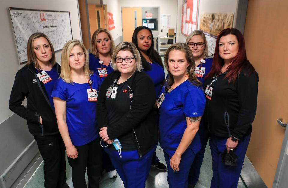 The nurses who staff the SANE unit inside UofL Hospital. Oct. 14, 2021 