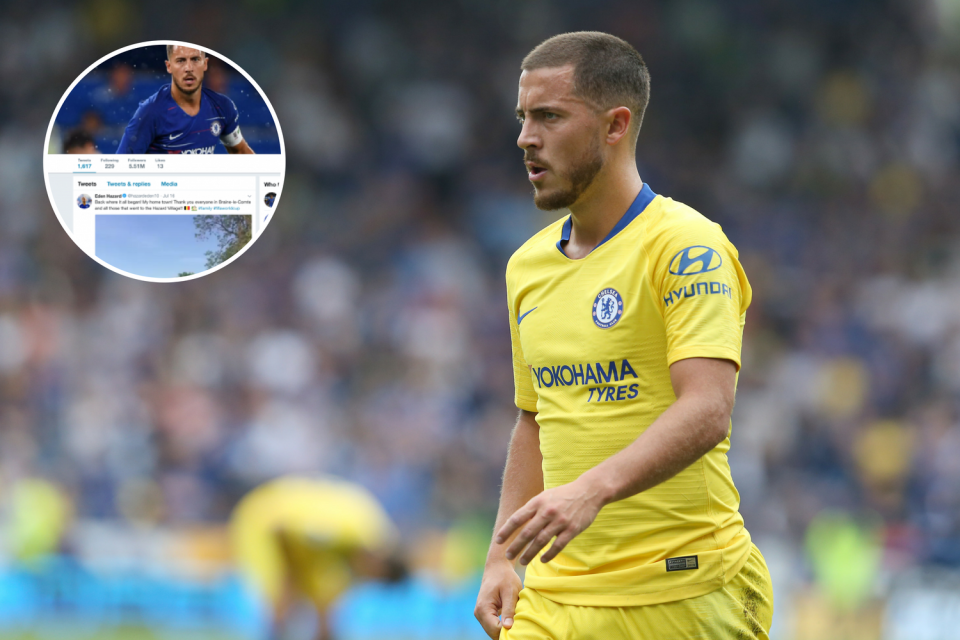 Eden Hazard may have dropped a massive hint over his Chelsea future on social media