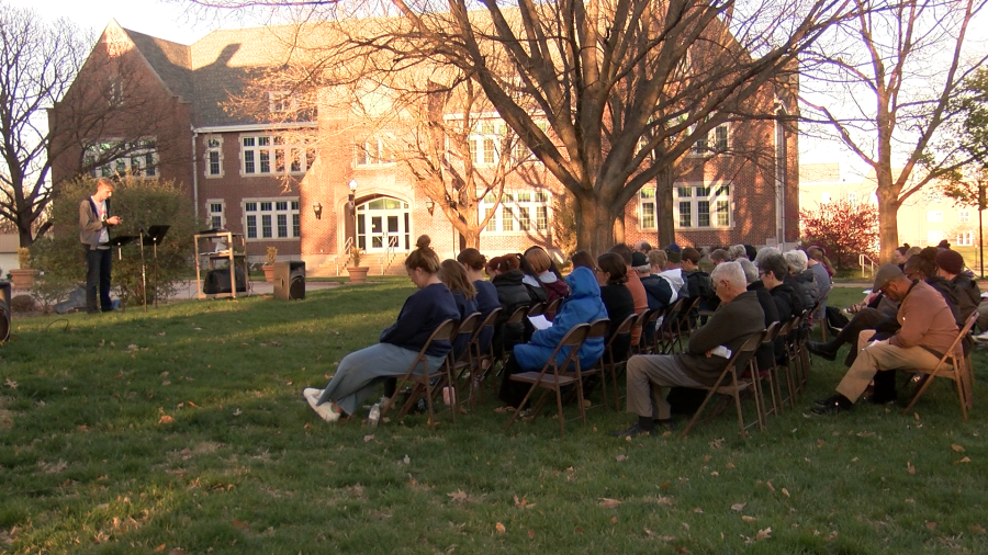 Peace protest held at Bethel College on April 3, 2024 (KSN Photo)