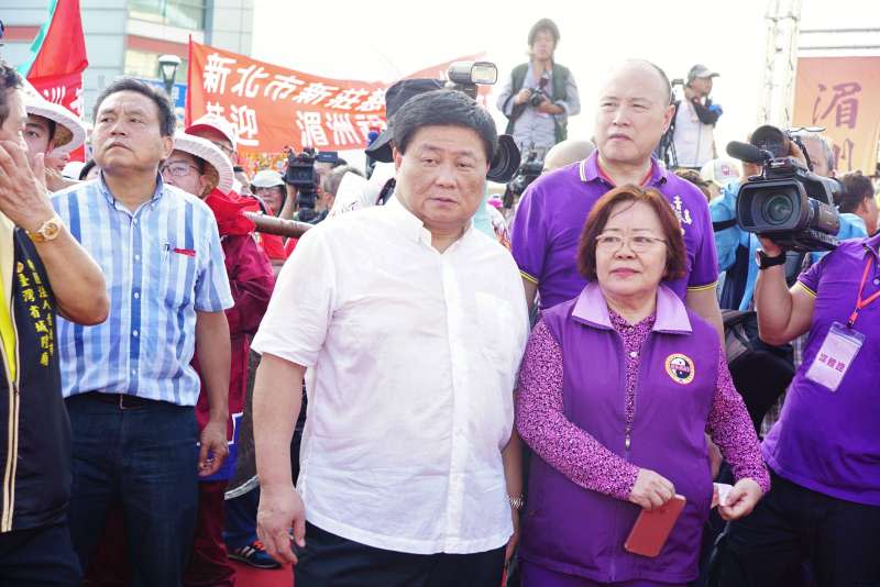 20170923-湄洲媽祖台北港登岸，大甲鎮瀾宮董事長顏清標出席。（盧逸峰攝）