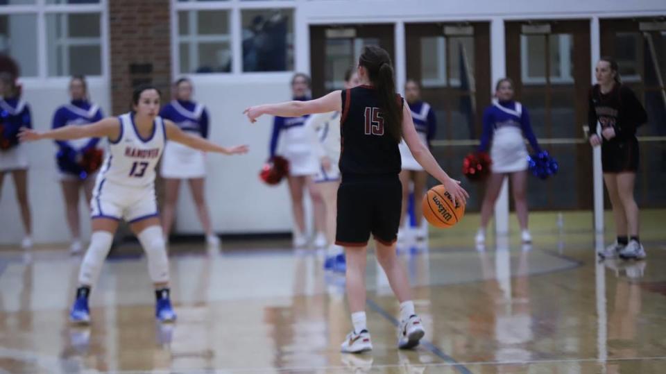 Junior Sadie Wurth, a Henderson County graduate, has taken on point guard responsibilities this season after the departure of leading scorer Maddie Kellione.