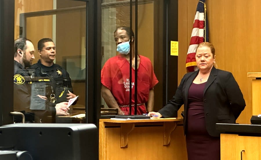 Mark Sanders appears in an Oakland courtroom on Jan. 18, 2024. (KRON4 Photo)