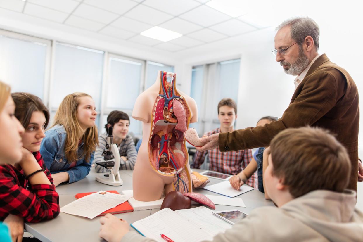 high school health/anatomy class