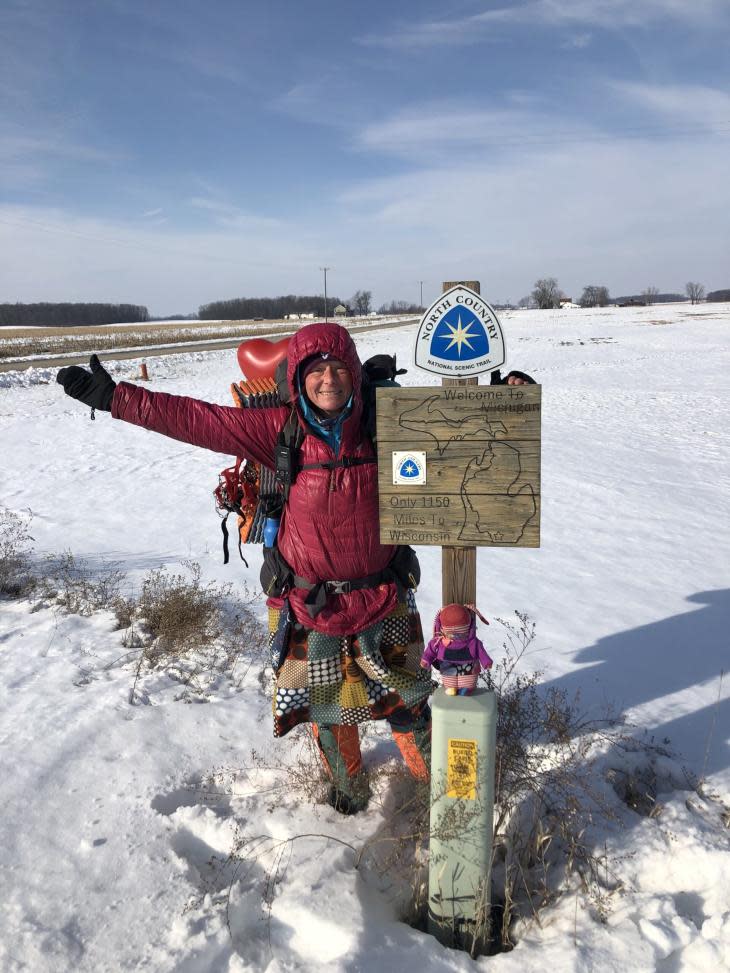 Arlette Laan in the Snow