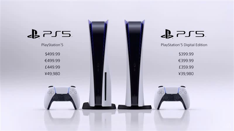 PS5雙版本售價。（圖／索尼互動娛樂提供）