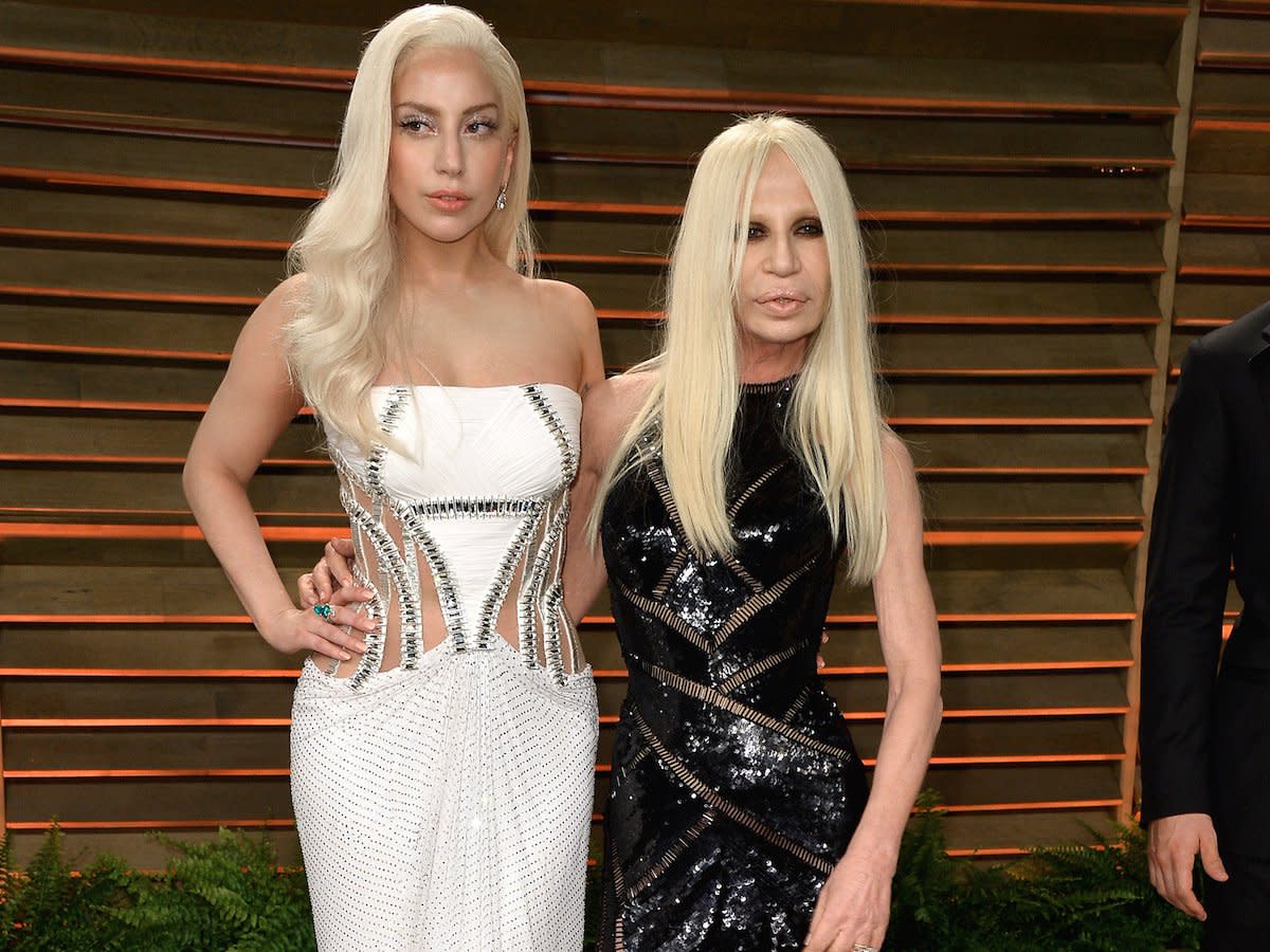 Getty Images lady gaga donatella versace fx