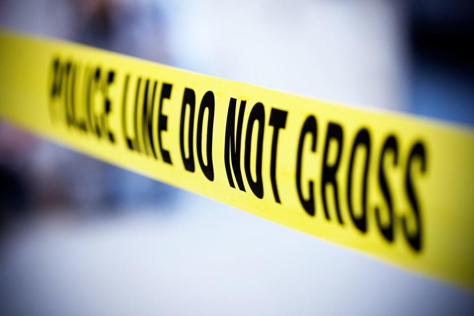 <p>Getty</p> A stock image of police tape