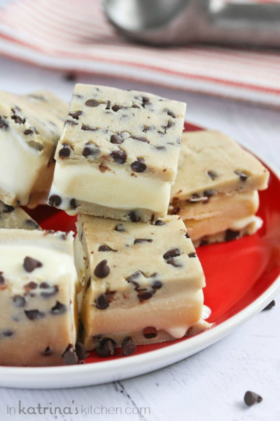 No-Bake Cookie Dough Ice Cream Sandwiches