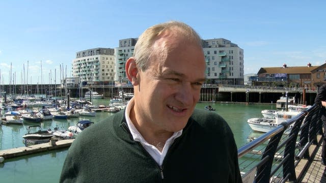 Liberal Democrat leader Sir Ed Davey in Brighton