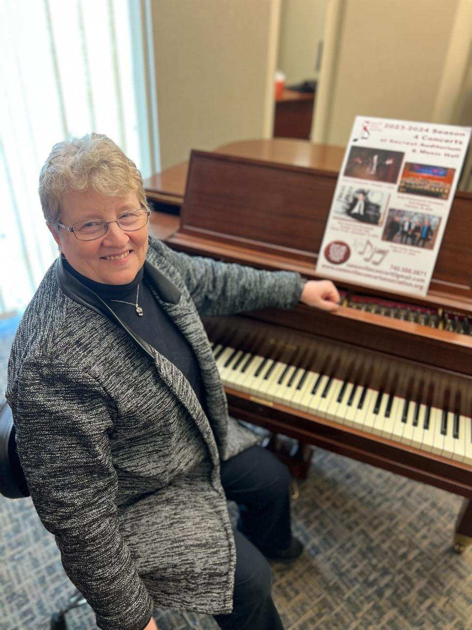 Sherly Wise is the president of the Zanesville Concert Association. She had been a board member of the association for many years before filing the vice president vacancy, which lead to her current position.