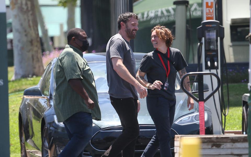 Ben Affleck is seen on the set of the 'Untitled Nike Movie' on June 24 - Bellocqimages/Bauer-Griffin 