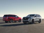 <p>Cadillac has finally revealed its first ever Escalade V. A handful of photos released by the manufacturer show off a more aggressive front end, bigger brakes, and an exclusive set of wheels. A video released alongside the photos gives us our first taste of the SUV's V-8 soundtrack. </p><p><a class="link " href="https://www.roadandtrack.com/news/a38841833/2023-cadillac-escalade-v-images-video/" rel="nofollow noopener" target="_blank" data-ylk="slk:Watch it right here;elm:context_link;itc:0;sec:content-canvas">Watch it right here</a></p>